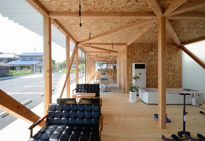 Cafeteria in Ushimado餐厅的空间设计